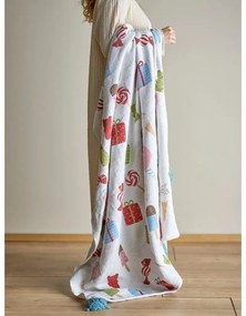 Biela detská deka 130x160 cm Sweets – Bloomingville Mini