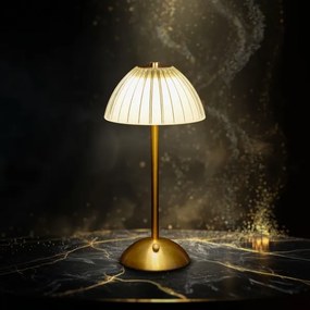 LED stmievateľná nabíjateľná stolová lampa PARIS LED/2W/5V 800 mAh zlatá