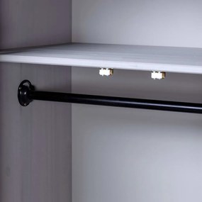 vidaXL Šatník sivý 80x50x171,5 cm masívne borovicové drevo Panama Range