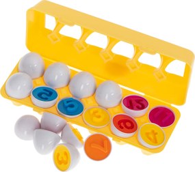 KIK Vzdelávacie puzzle v tvare vajíčok, 12 kusov