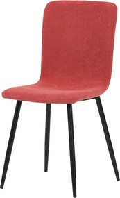 Autronic BONTEC Jedálenská stolička, červená, menčestrová látka, DCL-964 RED2 Farba: Červená