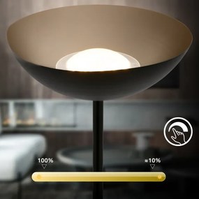 Briloner 1500015 - LED stmievateľná stojaca lampa ESTATE 8W/5V 4000 mAh čierna