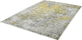 Obsession, AKCIA: 120x170 cm Ručne tkaný kusový koberec Taste of obsession 122 GINGER, šedá, žltá, chodba / predsieň