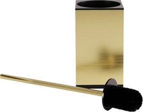 Rea Til, kovový stojan na WC s kefou, zlatá matná, REA-88099