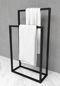 Držiak na uteráky FABERO, čierna