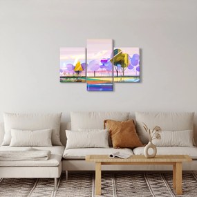 Obraz - Abstrakcia, krajina (90x60 cm)