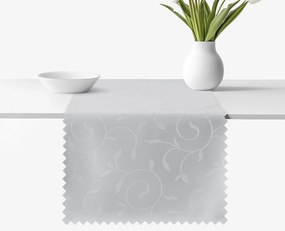 Goldea sviatočný behúň na stôl teflónový - sivý s veľkými ornamentmi 35x180 cm