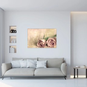Obraz - Jemné ruže (90x60 cm)