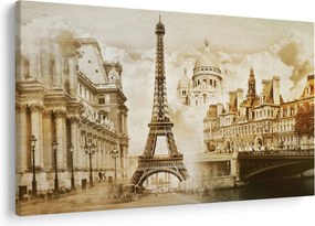 Obraz - Parížske pamiatky (90x60 cm)