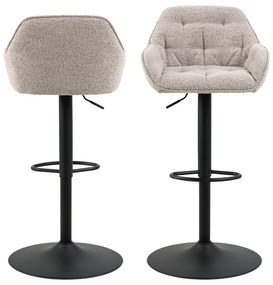 Svetlosivé otočné barové stoličky v súprave 2 ks 109 cm Brooke – Actona