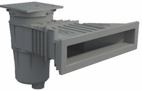 Superskimmer 17,5 l s mosadznými konzolami - tmavosivá (RAL7016)