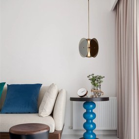 Toolight Toolight, LED stropné svietidlo APP1675-CP, šedá-zlatá lesklá, OSW-06406