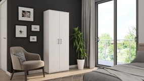 Viacúčelová delená skriňa Nitro, biela