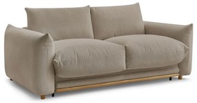 Béžová rozkladacia pohovka 214 cm Ernest – Bobochic Paris