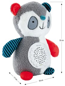 Plyšový zaspávačik panda s projektorom Milly Mally