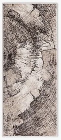 Koberec KMEŇ STROMU FENIKS béžovo-sivý 67x160 cm