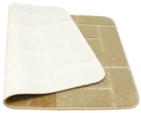 Sada kúpeľňových koberčekov TERAMO béžová / hnedá (2 ks)