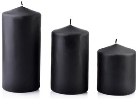 Mondex Malá svíčka Classic Candles 10 cm černá