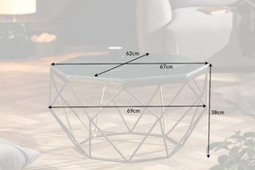Konferenčný stolík Diamond 69cm mramor zelený