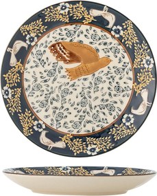 Modrý dezertný kameninový tanier ø 16 cm Hezha – Bloomingville