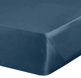 SATÉNOVÉ PRESTIERADLO DINA 180X200 CM TMAVOMODRÉ