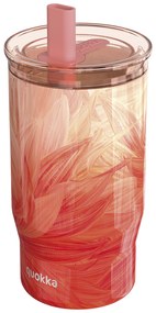 Nerezový termohrnček so slamkou Mist Peach Petals 720 ml