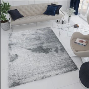Hebký koberec sivej farby Šírka: 80 cm | Dĺžka: 150 cm