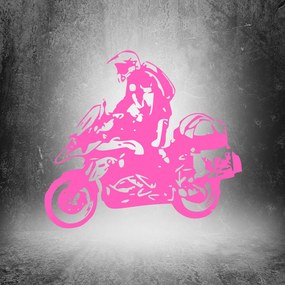 Veselá Stena Samolepka na stenu na stenu Motorka BMW GS Enduro Farba: černá