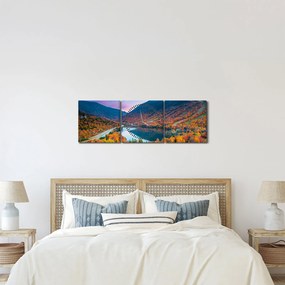Obraz - White Mountain, New Hampshire, USA (s hodinami) (90x30 cm)