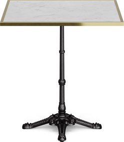 Blumfeldt Patras Lux, bistro stôl, mramorová stolová doska, 60 x 60 cm, podstavec z liatiny