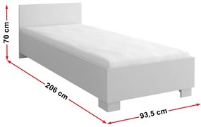 Jednolôžková posteľ 90 cm Sigil II. Vlastná spoľahlivá doprava až k Vám domov. 1013971