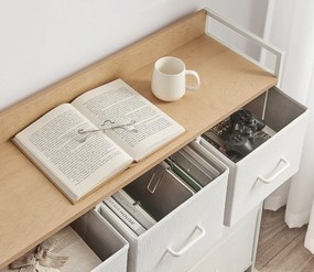 Komoda so zásuvkovými boxmi FLEXIRO 98x85 cm, krémová