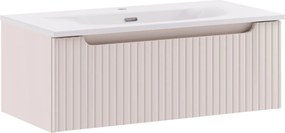 Závěsná skříňka Nova Cashmere Sky se zápustným umyvadlem 80 cm kašmírová