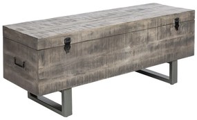 Konferenčný stolík - truhlica Unity Loft 115 cm sivé mango
