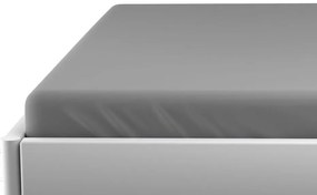 Jersey plachta do detskej postieľky sivá 70 x 140 cm