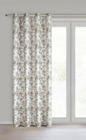 ZATEMŇOVACÍ ZÁVES NA KRÚŽKOCH BEVERLY 140X250 CM KVETY