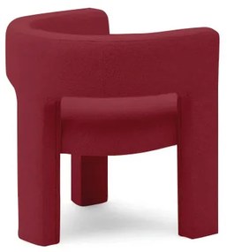 Vínové designové kreslo ALPAH B VELVET