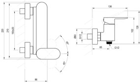 Ravak X070452 - Sprchová batéria CHROME lesklý chróm