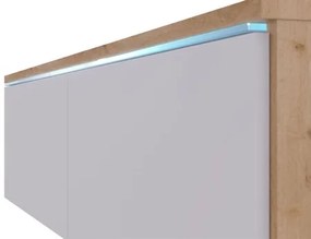 TV skrinka Dlana 140 MDF (čierny grafit + rybia kosť čierna) . Vlastná spoľahlivá doprava až k Vám domov. 1106203