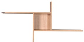 Nástenná polica 50x100 cm hnedá