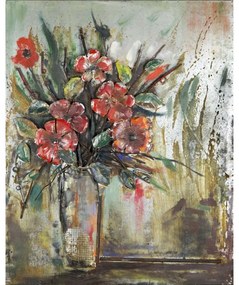 Kovový obraz P150220 – kytica kvetov, moderná dekorácia 80×100 cm