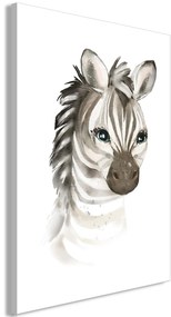 Artgeist Obraz - Little Zebra (1 Part) Vertical Veľkosť: 80x120, Verzia: Premium Print