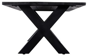 Konferenčný stolík z mangového dreva Orlando Black 130 cm Mahom