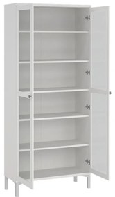 Biela vitrína 89x203 cm Roma – Tvilum