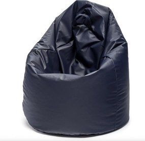 INTERMEDIC SK - Sedací vak Mega Sako z ekokože 135x85 cm | relaxačné a pôrodné kreslo, 335 l Farba: E11 - Modrá tmavá (Ekokoža)