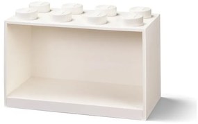 Detská biela nástenná polica LEGO® Brick 8