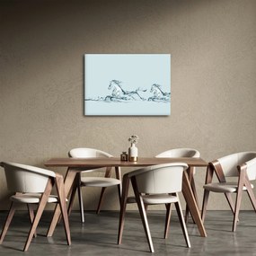 Obraz - Kone z kvapiek vody (70x50 cm)