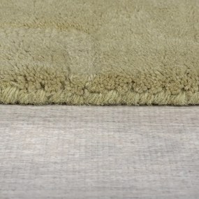 Kaki ručne tkaný vlnený okrúhly koberec ø 160 cm Mesmerise Sage – Flair Rugs