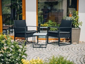Čierny záhradný set JARDINES