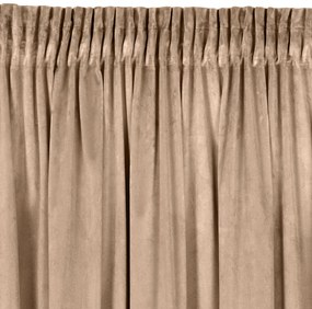 ZATEMŇOVACÍ ZÁVES NA PÁSKE ROSA 140X270 CM TMAVOBÉŽOVÁ